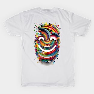 Colorful Smiling Faces of Happiness T-Shirt